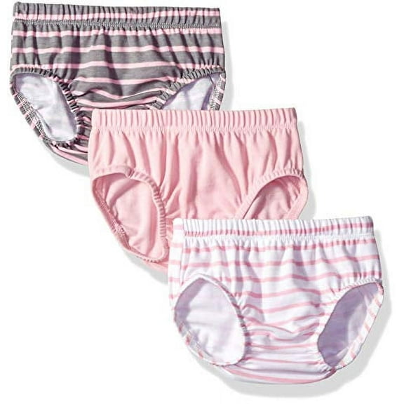 Hanes Ultimate Baby Flexy 3 Pack Diaper Covers, Pink Stripe, 0-6 Months