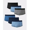 Hanes Ultimate Big Men’s Brief Underwear, Assorted Solids, 6Pack