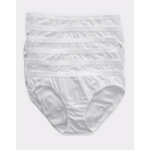 Hanes Ultimate Bikini 6-Pack Women's Underwear Breathable Cotton Tagfree Cool Comfort