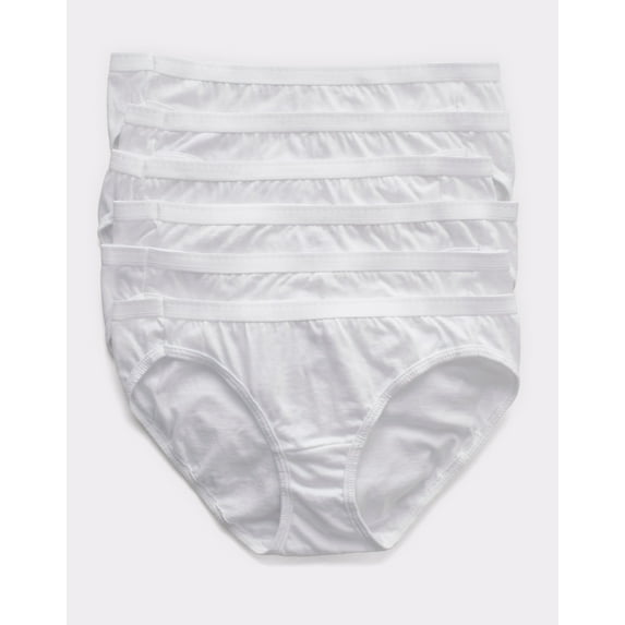 Hanes Ultimate Bikini 6-Pack Women's Underwear Breathable Cotton Tagfree Cool Comfort