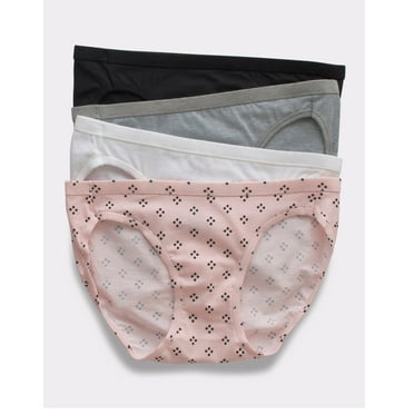 Hanes Ultimate Bikini Underwear 5-Pack ComfortSoft Women's Soft Stretchy ComfortSoft Tagless