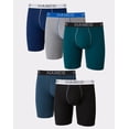 thumbnail image 1 of Hanes Ultimate Boxer Brief 5-Pack Men's Stretch Long Leg Comfort Flex Waistband, 1 of 5