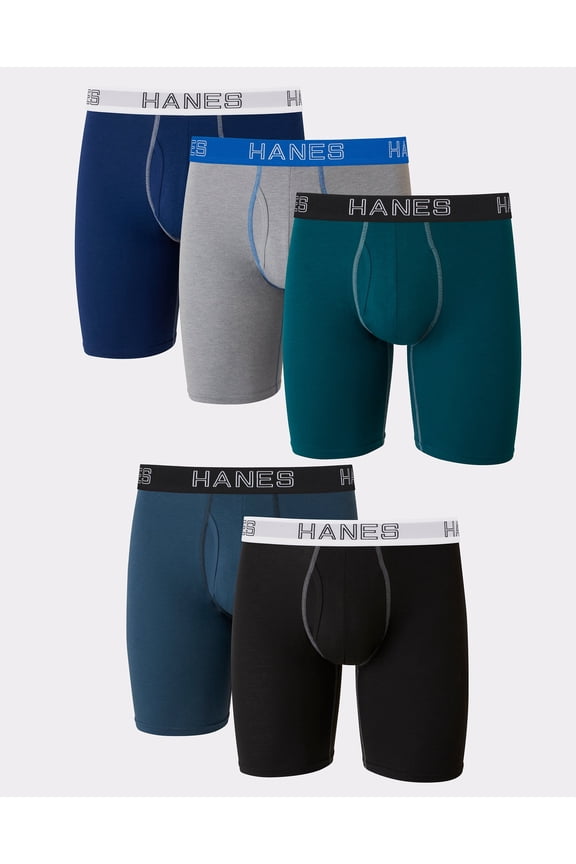 Ultimate Boxer Brief 5-Pack Men's Stretch Long Leg Comfort Flex Waistband
