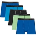 thumbnail image 1 of Hanes Boys 8-20 Tagless Boxer Briefs, 5-Pack(Assorted  Medium), 1 of 4