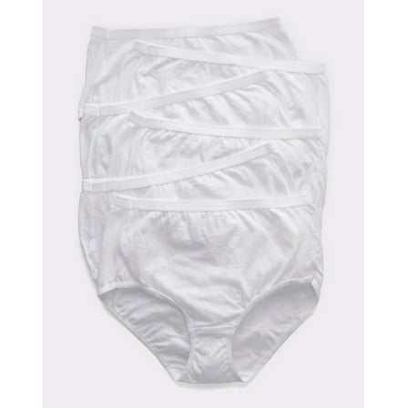 Hanes Ultimate Women's Brief 6-Pack Breathable Underwear High Rise Waist Cool Comfort Tagless
