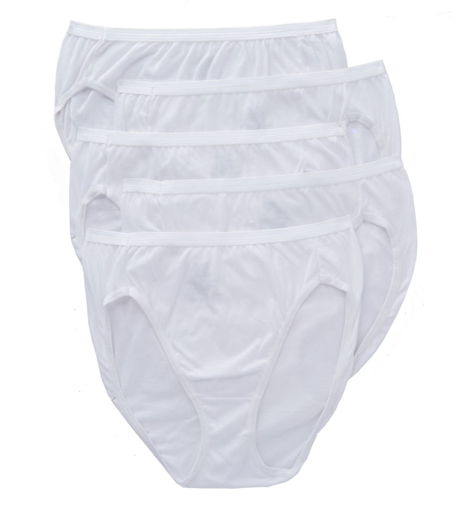 HANES Women's Ultimate Comfort Cotton Hi-Cut Panties, 5-Pack - Eastern  Mountain Sports