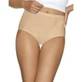 thumbnail image 1 of Hanes Ultimate® Comfort Cotton Women's Brief Panties 5-Pack Nude Dot White 5, 1 of 1