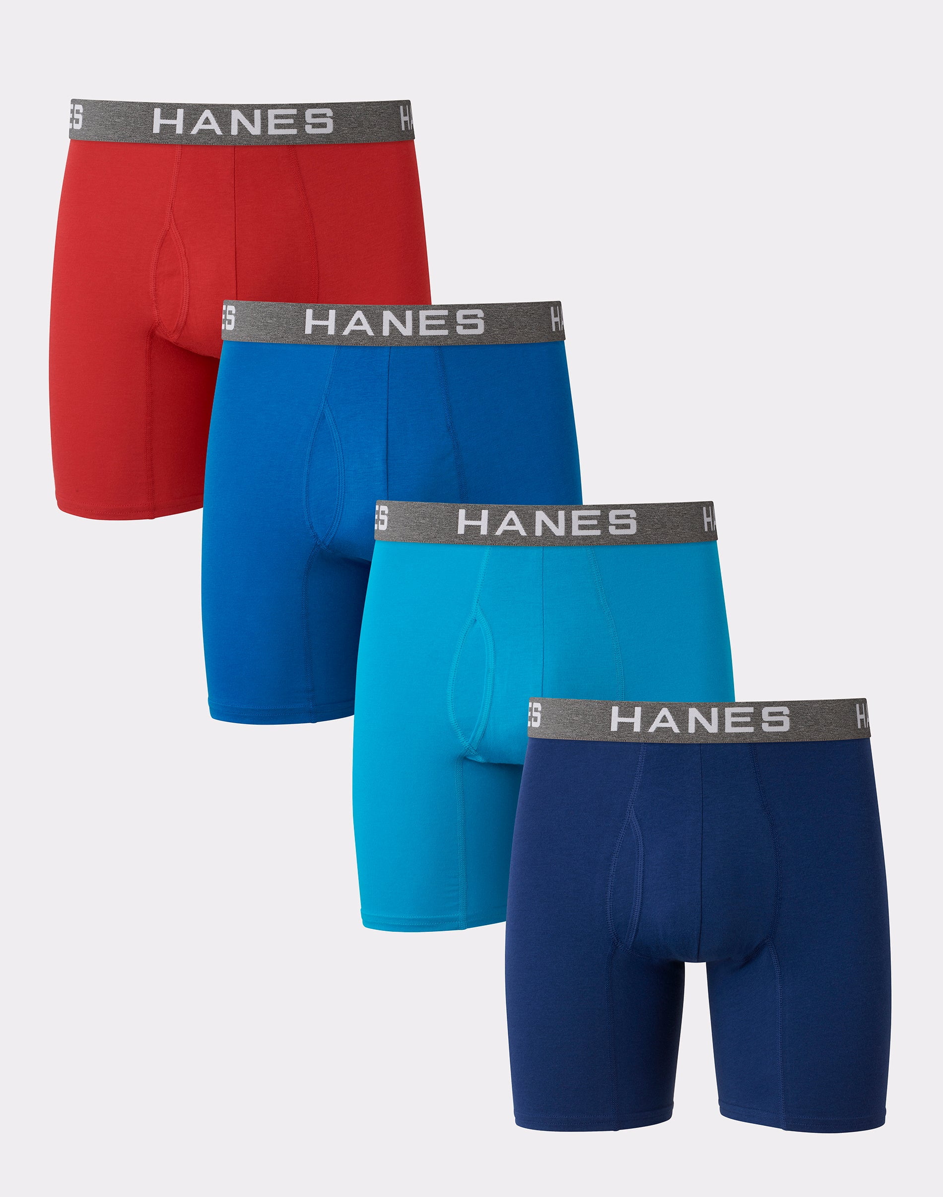 Hanes Ultimate Comfort Flex Fit Men's Boxer Brief Underwear, Red