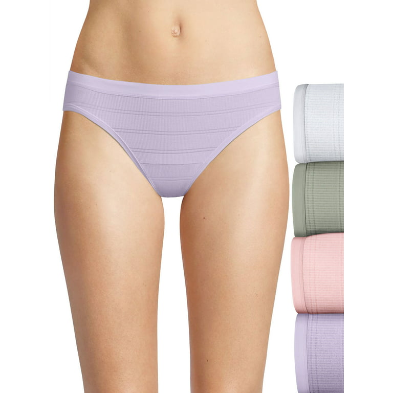 Hanes Ultimate Women's Breathable Cotton Bikini Underwear, 6-Pack  White/White/White/White/White/White 5 