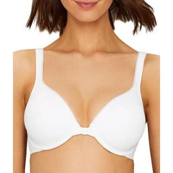 Hanes Ultimate® ComfortBlend® T-Shirt Front-Close Underwire Bra White 38D Women's