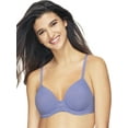 thumbnail image 1 of Hanes Ultimate® ComfortBlend® T-Shirt Natural Lift Underwire Bra Misty Lilac Stripe Heather 40D Women's, 1 of 2
