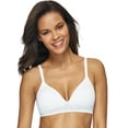 thumbnail image 1 of Hanes Ultimate® ComfortFlex Fit® T-Shirt Natural Lift Wirefree Bra White L Women's, 1 of 4