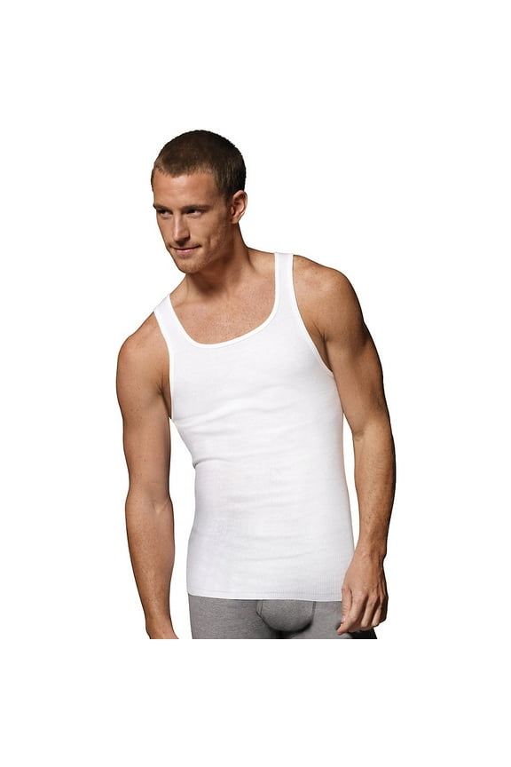 Ultimate ComfortSoft® TAGLESS® Men's Ribbed Tank Undershirt 3-Pack - 7990W3