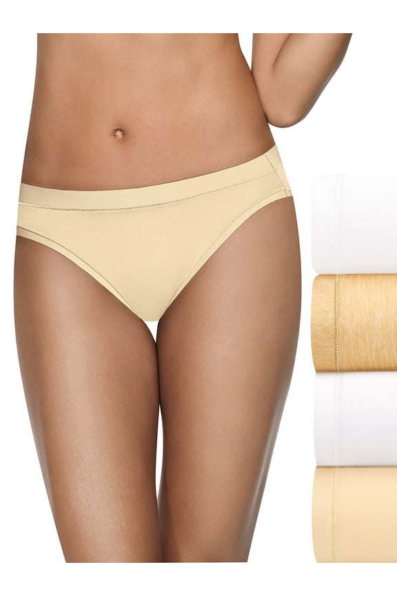 Ultimate™ Cool Comfort™ Women's Low Rise Brief 4-Pack White/Oatmeal Heather/Soft Taupe 6