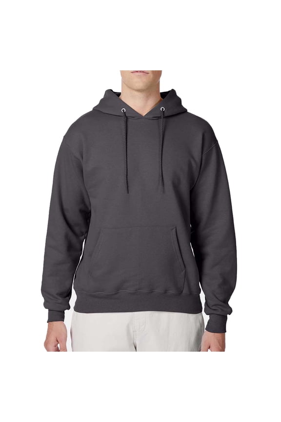 Ultimate Cotton Men's Fleece Pullover Pocket Hoodie, Warm Hooded Sweatshirt, Smoke Grey, XL
