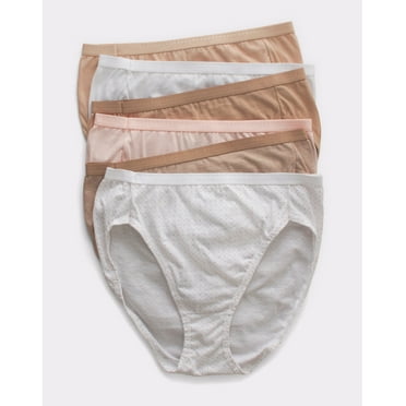 Hanes Ultimate Hi-Cut Underwear 6-Pack Women's Breathable High Cut Full Coverage sz 5-10
