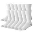 thumbnail image 1 of Men's Hanes® 12 Pack Ultimate Soft & Durable Crew Socks Color: White Size: 6-12, 1 of 4