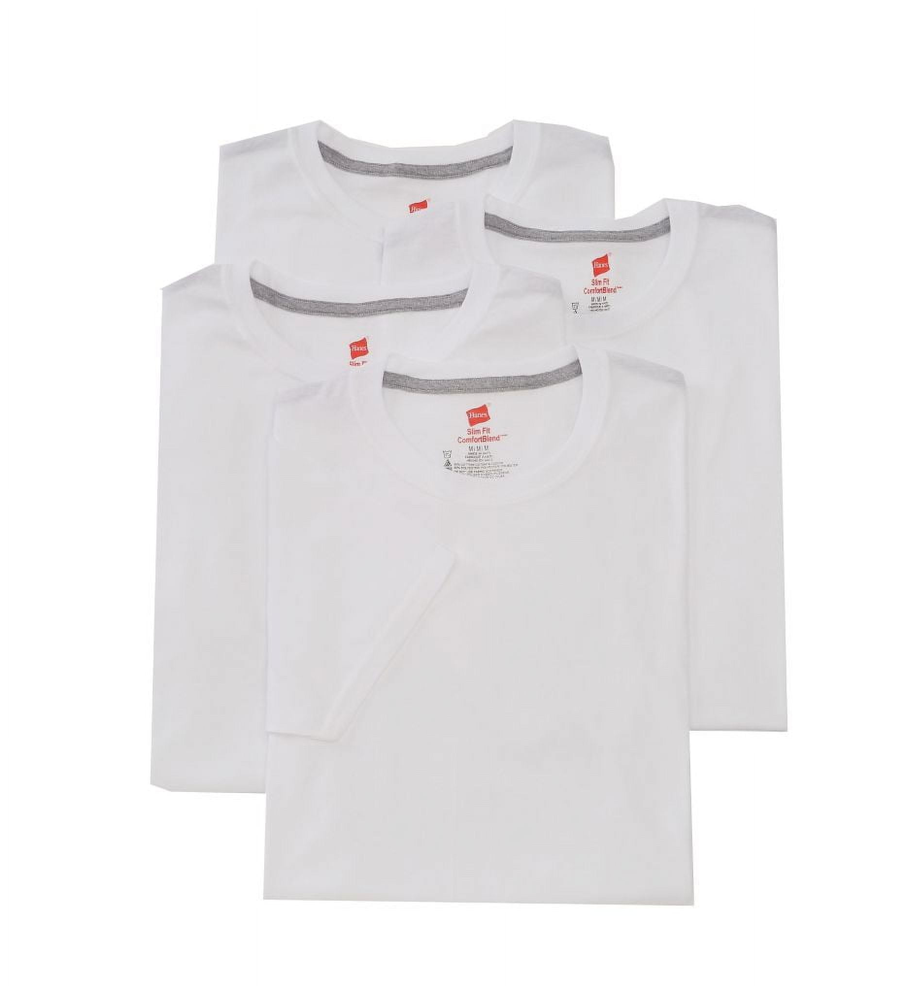 Hanes Single Stitch T-Shirt Weiß XL