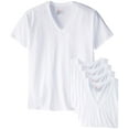 thumbnail image 1 of Hanes Ultimate Men's 5-Pack Best V-Neck T-Shirt, White, X-Large, 1 of 1