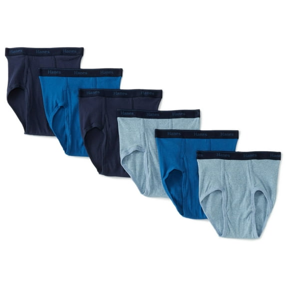 Hanes Ultimate Men's 6-Pack Classics Full-Cut Brief, Assorted, Medium
