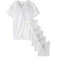 thumbnail image 1 of Hanes Ultimate Men's 6-Pack FreshIQ V-Neck Tee (Large (42-44"), White), 1 of 2