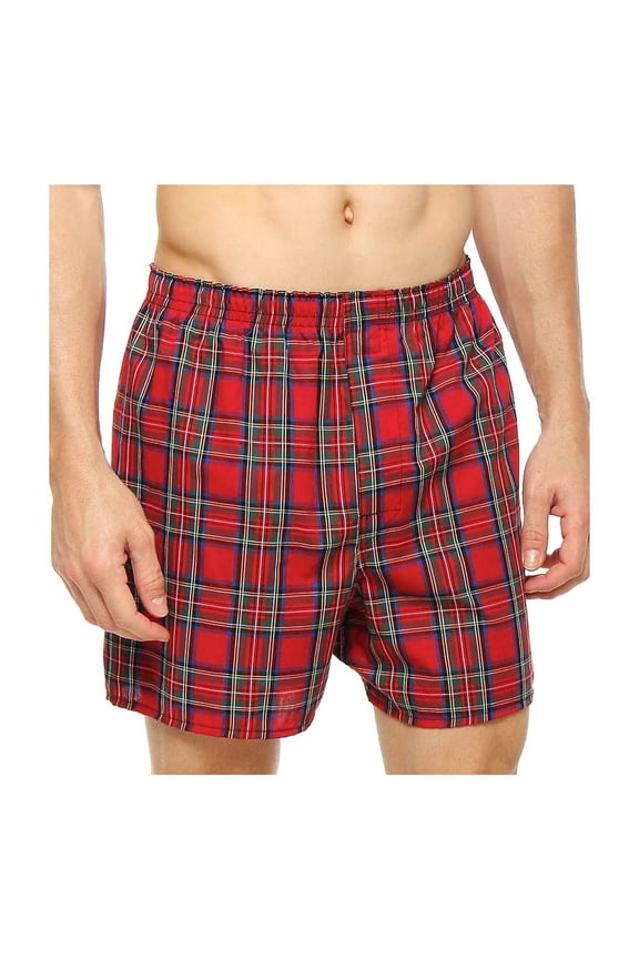 Ultimate Men's Big Tartan Boxers-Multiple Packs and Colors, Assorted-6 Pack, X-Large