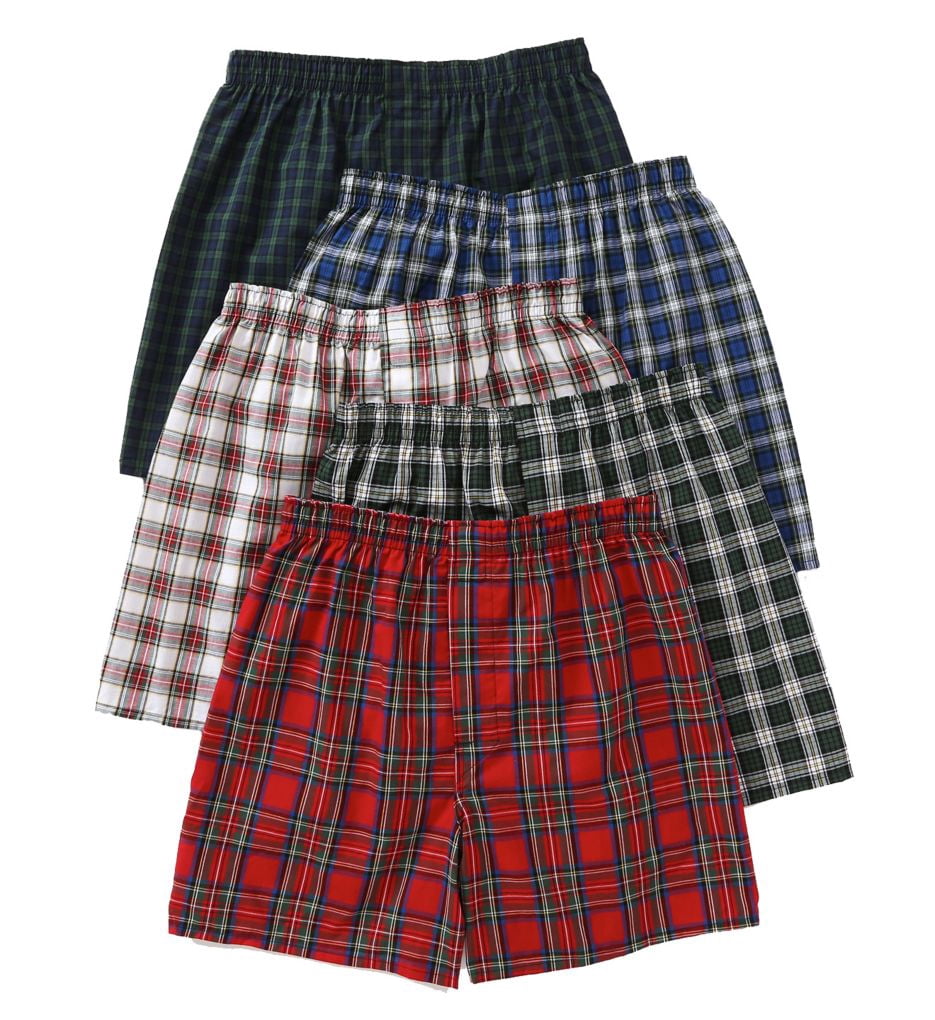 Hanes Ultimate Men's Boxer Underwear, MoistureWicking, Tartan Plaids