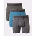thumbnail image 1 of Hanes Ultimate Men's Breathable Stretch Boxer Briefs Pack, 3-Pack Assorted M, 1 of 7