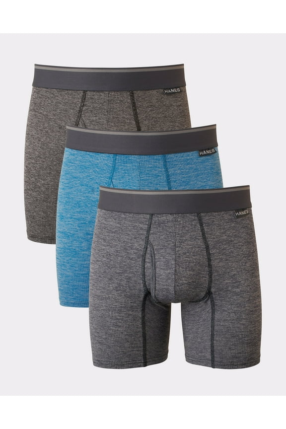 Ultimate Men's Breathable Stretch Boxer Briefs Pack, 3-Pack Assorted S