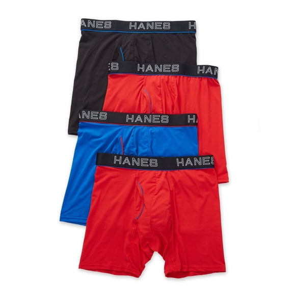 Hanes Ultimate Men's Comfort Flex Fit Boxer Brief 4-Pack Assorted XL