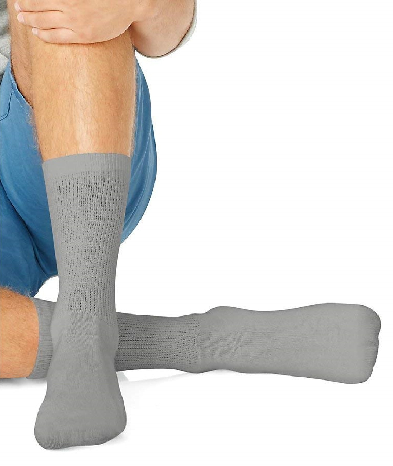 Hanes Ultimate Men's ComfortSoft® Crew Socks 6Pack CL85 grey