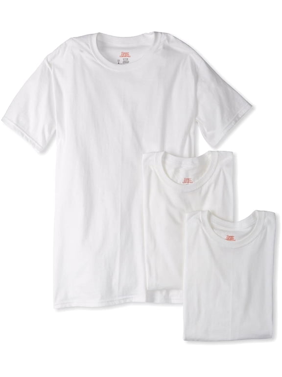 Ultimate Men's Control Crew Neck Undershirt-Multiple Packs Available, White-3 Pack, X-Large