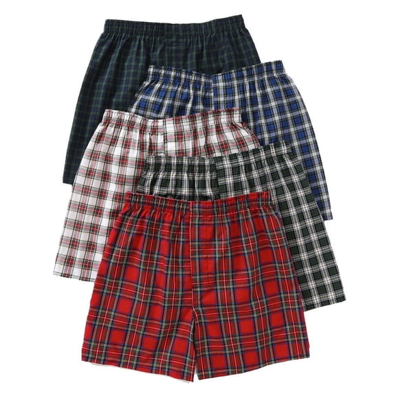 Hanes Men's Ultimate Fresh IQ Tartan Boxer, 5-Pack