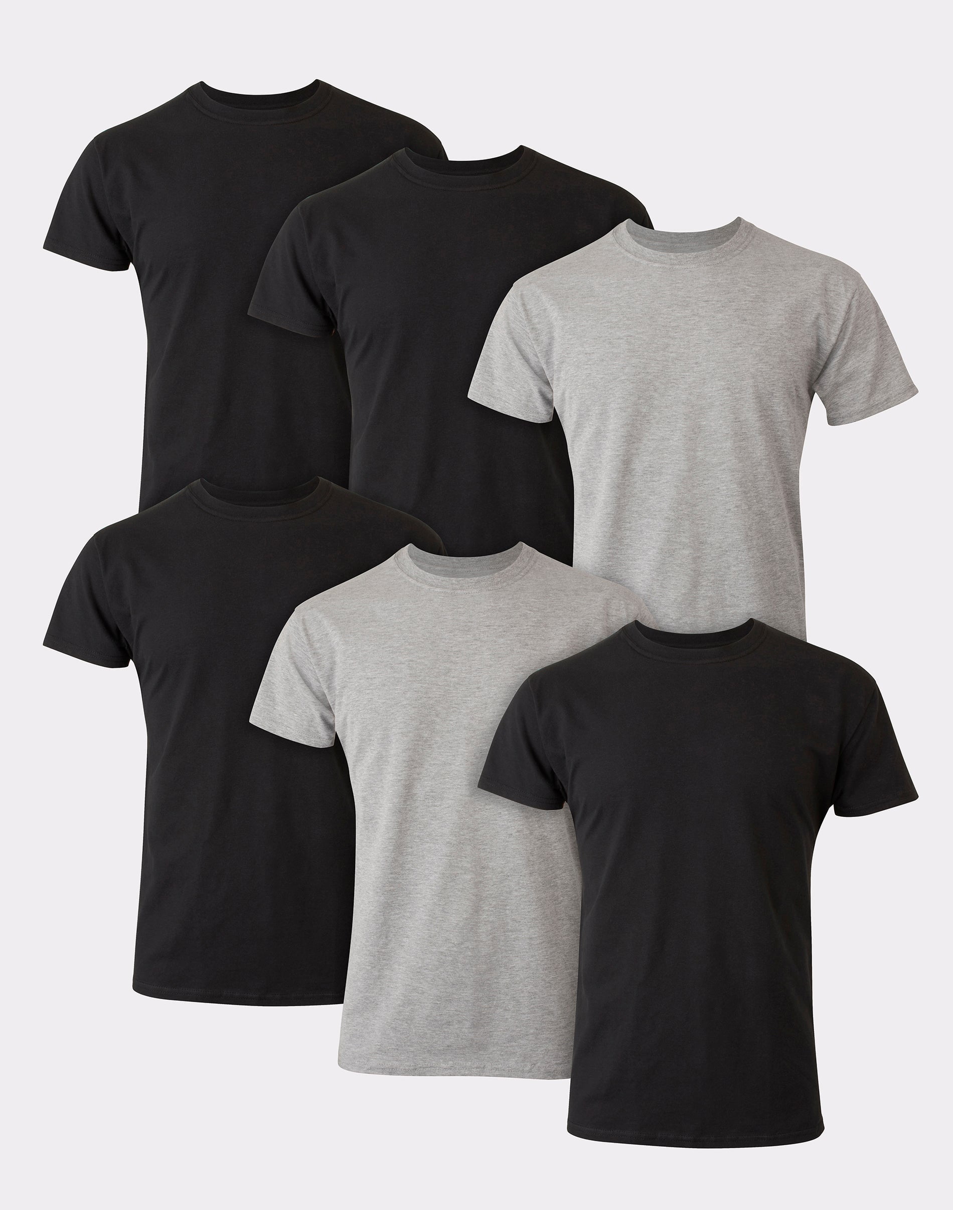 Hanes Ultimate Men’s Undershirt Pack, Ringspun Cotton, White, 6-Pack