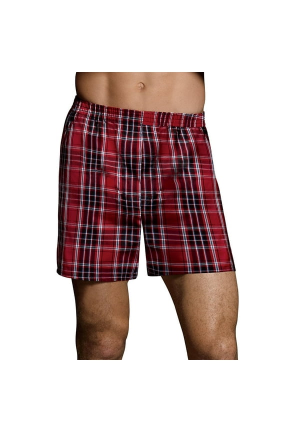 Ultimate Men's TAGLESS® Tartan Boxers with Comfort Flex® Waistband 5-Pack - 745BP5