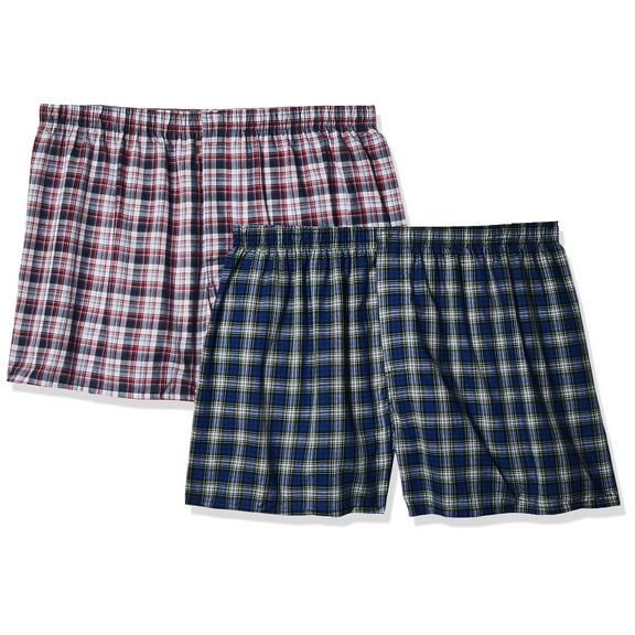 Hanes Ultimate® Men's Tartan Boxers 2XL-4XL 2-Pack Assorted 2XL