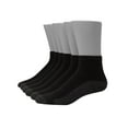thumbnail image 1 of Hanes Ultimate Men's Ultra Cushion Ankle Socks, 6-Pairs Black 6-12, 1 of 5