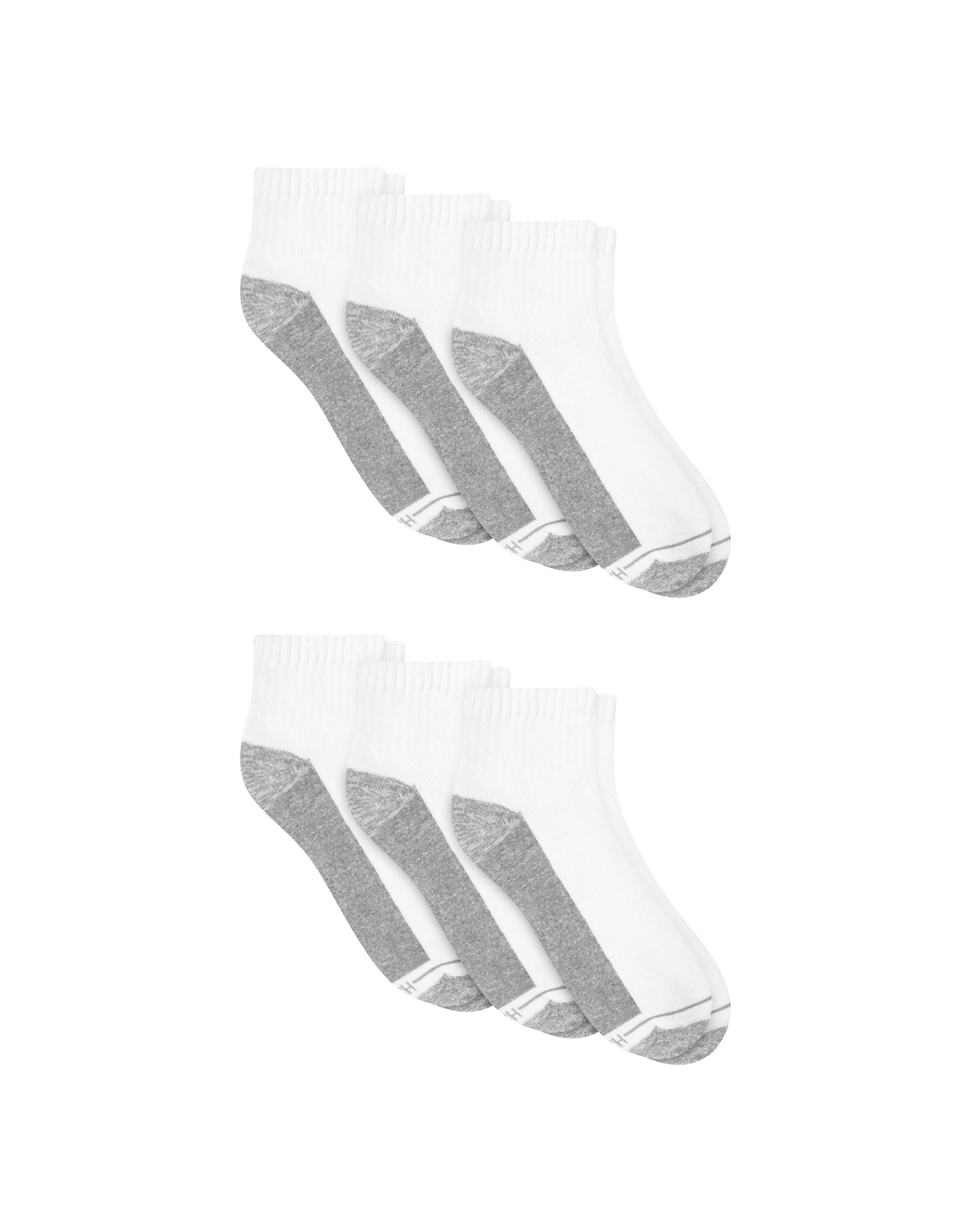 Hanes Men's Ultimate Ultra Cushion Ankle Socks 6 Pack with X-Temp ...