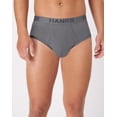 thumbnail image 1 of Hanes Ultimate Men's Underwear Briefs Pack - 4-Pack - Cotton-Stretch - Moisture-Wicking Black/Blue/Gray L, 1 of 8