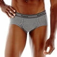 thumbnail image 1 of Hanes Ultimate Mens 4-Pack FreshIQ Tagless Cotton Brief Large Black/Grey, 1 of 1