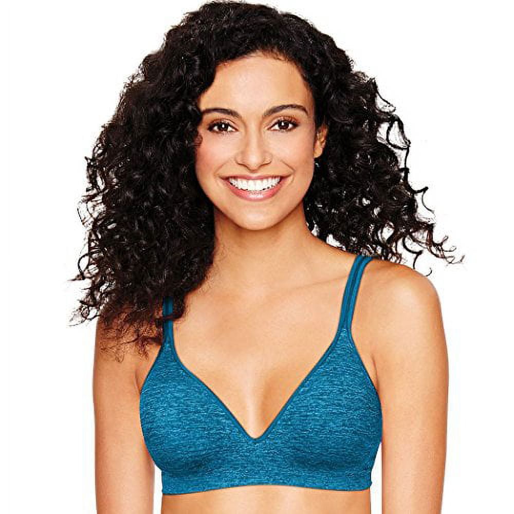 Hanes Womens ComfortFlex Fit Perfect Coverage Wirefree Bra White at   Women's Clothing store