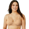 thumbnail image 1 of Hanes Ultimate Perfect Coverage Women's Wireless T-Shirt Bra Nude Floral XS, 1 of 4