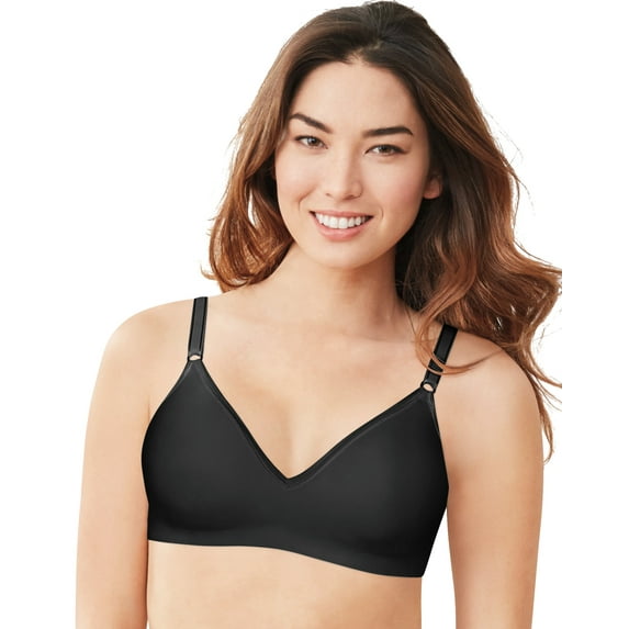 Hanes Ultimate® Smooth Inside and Out Foam ComfortFlex Fit® Wirefree Bra Black M Women's
