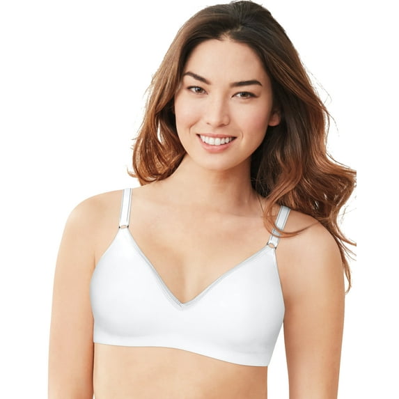 Hanes Ultimate® Smooth Inside and Out Foam ComfortFlex Fit® Wirefree Bra White S Women's