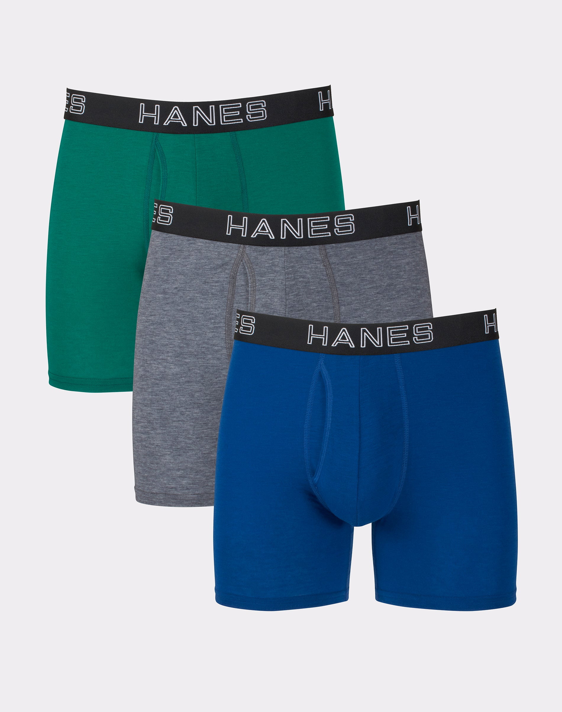 Hanes Men's Comfort Flex Fit Boxer Briefs 3-Pack - Odor Control, Moisture Wicking, Tagless - View #13