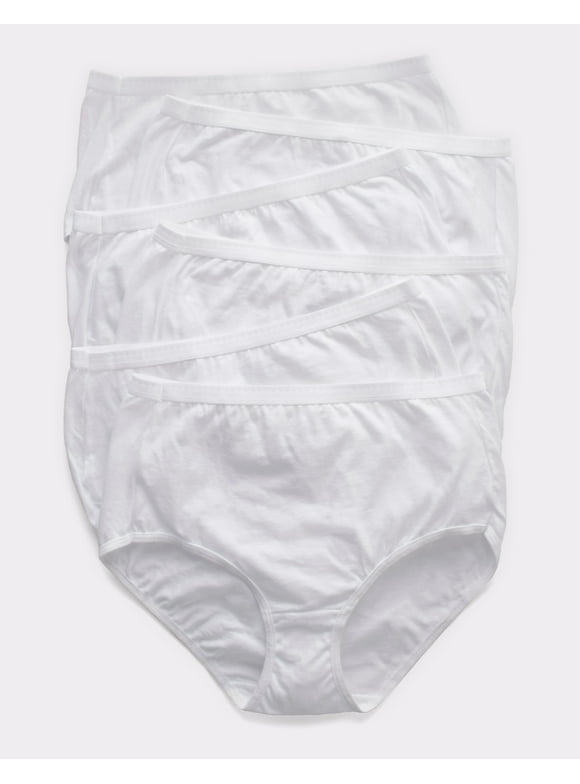 Hanes Ultimate Women's Breathable Brief Underwear, 6-Pack White/White/White/White/White/White 9