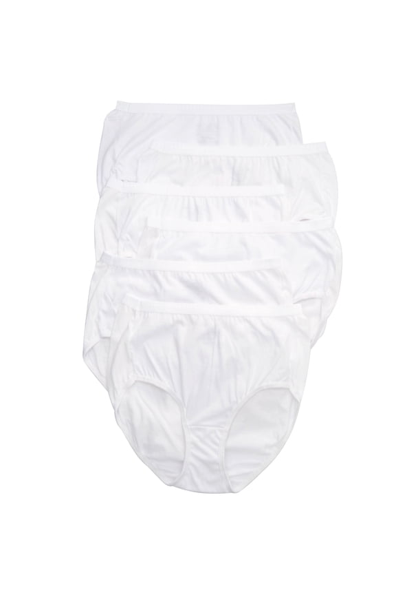 Ultimate Women's Brief 6-Pack Breathable Underwear High Rise Waist Cool Comfort Tagless