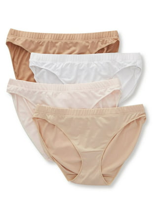 Hanes Ultimate Women's High-Waisted Brief Underwear, 4-Pack White/Silver  Shadow/Ballerina Slipper/Misty Lilac 5 