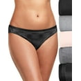 thumbnail image 1 of Hanes Ultimate Women's Breathable Cotton Bikini Underwear, 6-Pack Black/Concrete/Light Buff/Moonlit Sky Grey/Static Dots 9, 1 of 5