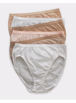 Hanes Women's Breathable Hi-Cut Cotton Underwear, Assorted, 10